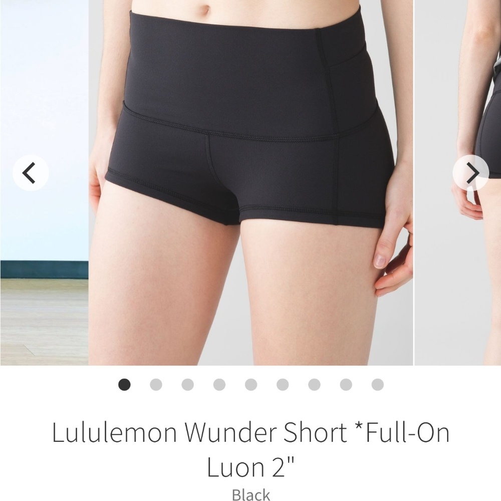 Lululemon wunder under shorts never worn